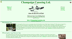 Desktop Screenshot of champaigncanoeing.com